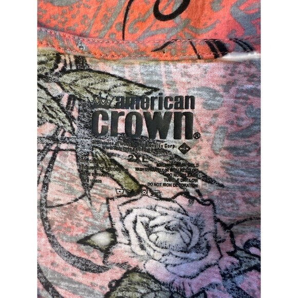 American Crown Womens Orange Sleeveless Boho Printed Tunic Dress With V-Neck & A - Picture 6 of 6